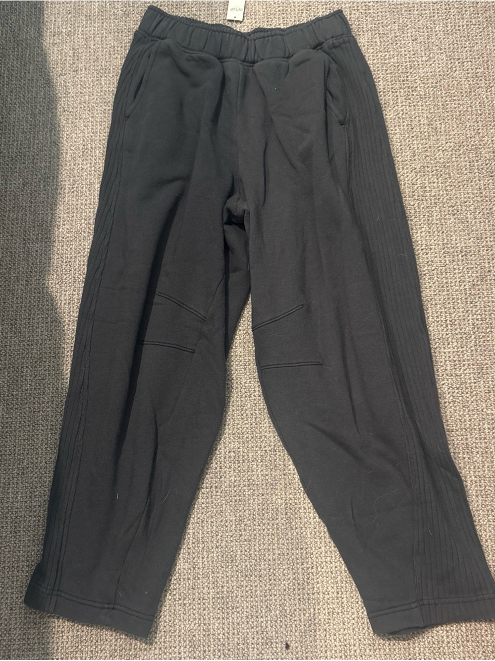 AERIE WIDE LEG grey/black Casual Drawstring Pants